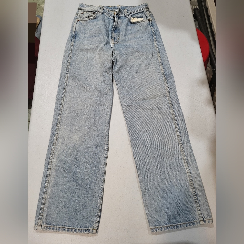 B SIDES Light Blue Straight Leg Jeans